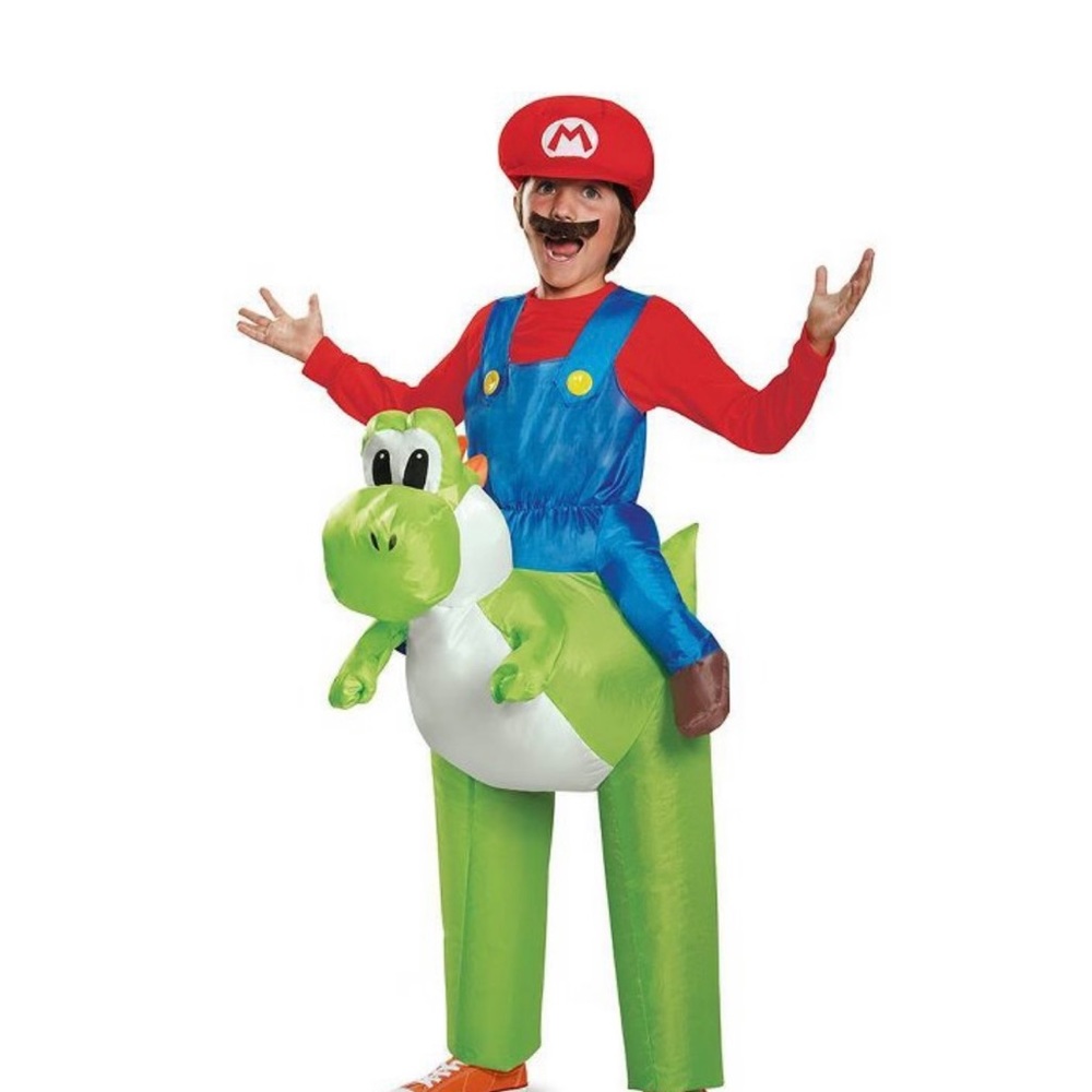 Mario-Yoshi inflatable costume